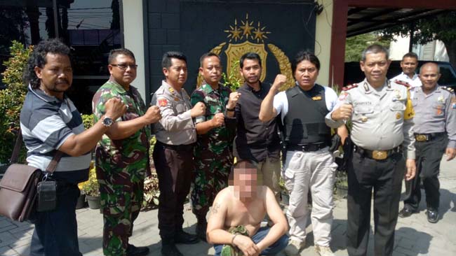 TNI Gadungan Palak Sopir Truk di Mojokerto